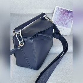 Оригинальная кожа, новый товар 7701, глубокий синий Маленькая сум