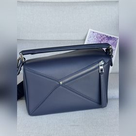 Оригинальная кожа, новый товар 7701, глубокий синий Маленькая сум