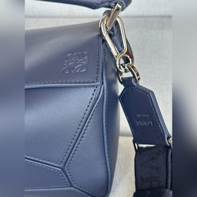 Оригинальная кожа, новый товар 7701, глубокий синий Маленькая сум