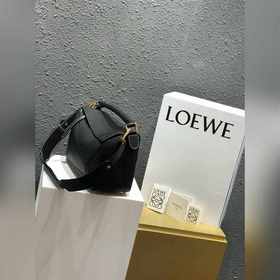 Оригинальная кожа Loewe Puzzle, средний размер, черный цвет, текс