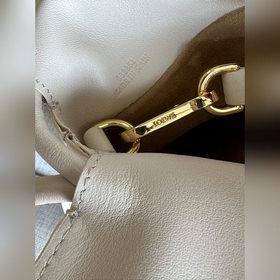 Оригинальная кожа Loewe мини, белый Flamenco, также известная как