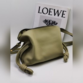 Оригинальная кожа 11046s Глиновая зеленая Loewe mini Flamenco, 