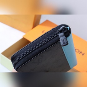 M11470 Single Pull Компактный кошелек из ткани Monogram Eclipse 