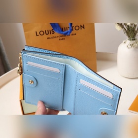 M83605 Синий «Portefeuille Lisa» из ткани Monogram с яркой кожано