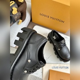 LV Louis Vuitton толстоподые кожаные туфли для пар, модель Mary J