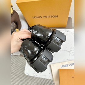 LV Louis Vuitton толстоподые кожаные туфли для пар, модель Mary J