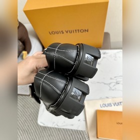 LV Louis Vuitton толстоподые кожаные туфли для пар, модель Mary J