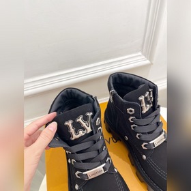 LV Louis Vuitton L-серия Donkey 24ss осень-зима CHECKER серия бот
