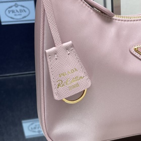 【Высочайшее качество】 Новейшая модная сумка Prada с золотыми мета