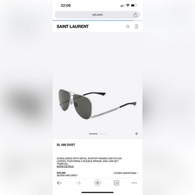 YSL SAINT LAURENT  МОДЕЛЬ： SL690 DUST РАЗМЕР： 61-11-140 Оригина