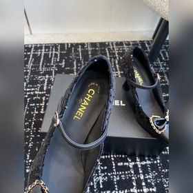 Chanel 24 новинка, туфли с квадратным носком, тонким каблуком и б