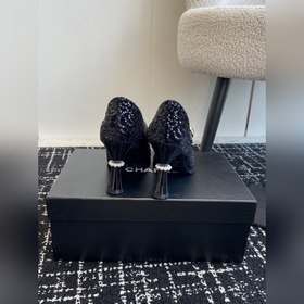 Chanel 24 новинка, туфли с квадратным носком, тонким каблуком и б