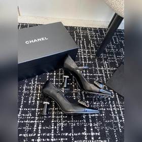 Chanel 24 новинка, туфли с квадратным носком, тонким каблуком и б