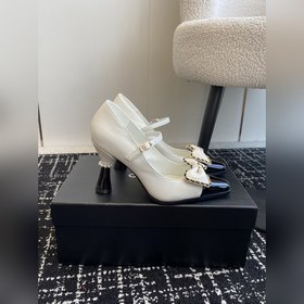 Chanel 24 новинка, туфли с квадратным носком, тонким каблуком и б