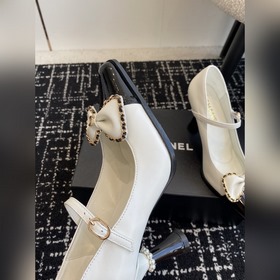 Chanel 24 новинка, туфли с квадратным носком, тонким каблуком и б