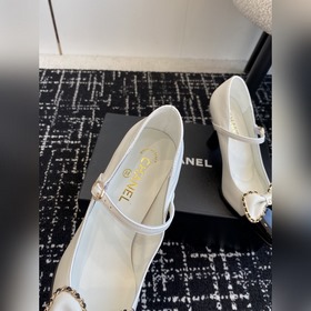 Chanel 24 новинка, туфли с квадратным носком, тонким каблуком и б