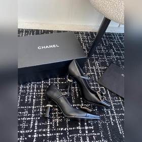 Chanel 24 новинка, туфли с квадратным носком, тонким каблуком и б