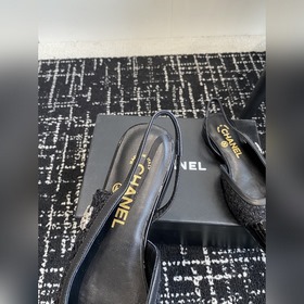 chanel 24ss Chanel Mary Jane сандалии с открытой пяткой из коллек