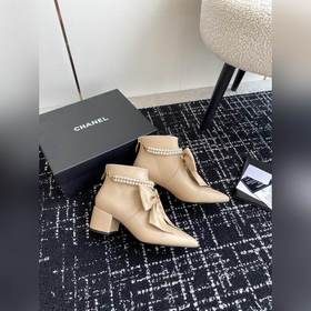 Chanel 24 новые туфли с заостренным носком, толстым каблуком, бан