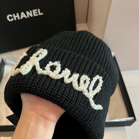 Chanel вязаная шапка