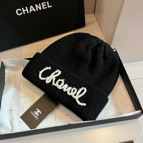 Chanel вязаная шапка