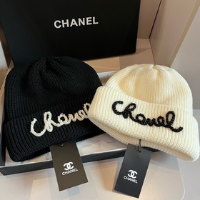 Chanel вязаная шапка