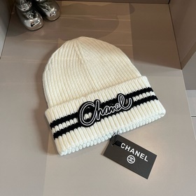 Chanel осенне-зимняя новая модель вязаная шапка из шерсти, с полн