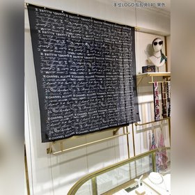 Маленький аромат Ручной роспись логотипа на шелковой ткани с пузы