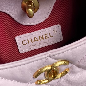 Вечерняя сумка Chanel 24A Hobo с бахромой и цепочкой AS4966. Роск