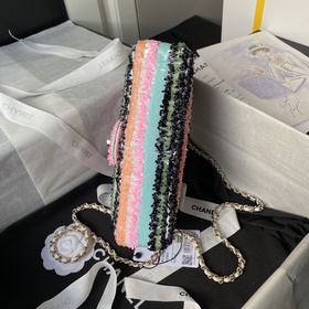 chanel 24A Модель AS3269 С блестящими полосками CF Цветные буквы,