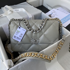 1161 средний серебряный цепочка Chanel осень-зима 19Bag сочетает