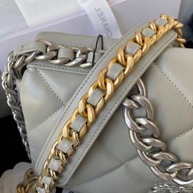 1161 средний серебряный цепочка Chanel осень-зима 19Bag сочетает 