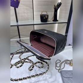 Chanel 22A длинная сумка-коробка в форме икры, обновленная версия