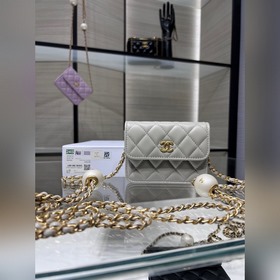 Новейшая модель Chanel 24s с красным мешочком Жемчужные бусины с