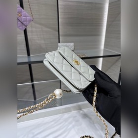 Новейшая модель Chanel 24s с красным мешочком Жемчужные бусины с