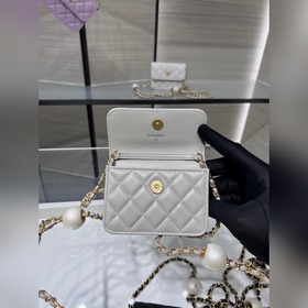 Новейшая модель Chanel 24s с красным мешочком Жемчужные бусины с