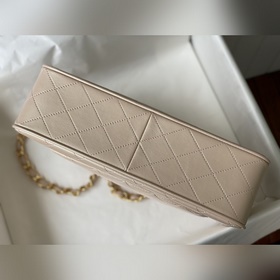 CHANEL Vintage серия A088 Большая сумка с одной застежкой и цепоч