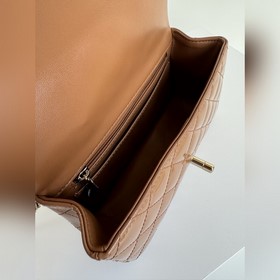 Chanel 25 ранневесенняя новейшая мини-сумка CF handle AS2431 с кл