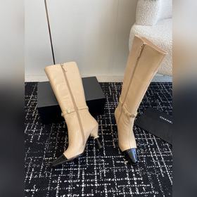 Chanel 24ss Осень-Зима Новые модели Ботинки с квадратным носком и