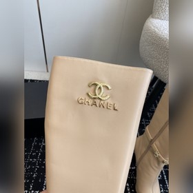 Chanel 24ss Осень-Зима Новые модели Ботинки с квадратным носком и