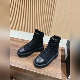 Ботинки Chanel на толстой подошве, визуально удлиняют ноги, насто