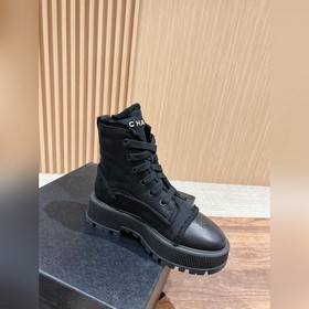 Ботинки Chanel на толстой подошве, визуально удлиняют ноги, насто