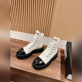 Ботинки Chanel на толстой подошве, визуально удлиняют ноги, насто