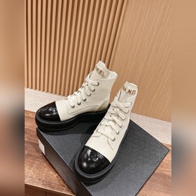 Ботинки Chanel на толстой подошве, визуально удлиняют ноги, насто