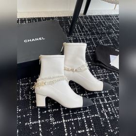 Chanel 24 осень-зима, новая модель, круглый носок, толстый каблук