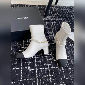 Chanel 24 осень-зима, новая модель, круглый носок, толстый каблук