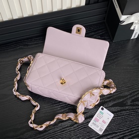 chanel 24K высококачественная сумка AS5176 с двойной цепочкой и п