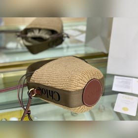 Подлинный продукт  Новая плетеная сумка Chloe Small Woody Basket
