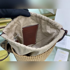 Подлинный продукт  Новая плетеная сумка Chloe Small Woody Basket