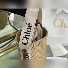Подлинный продукт  Новая сумка Chloe Small Woody Basket из плете